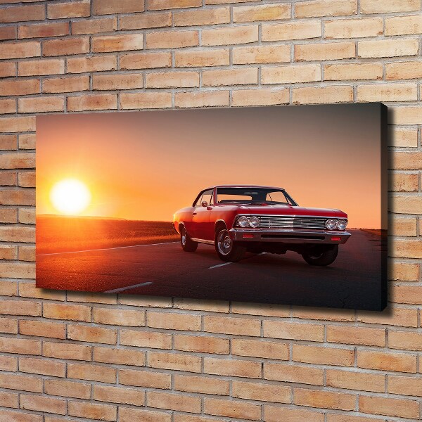 Foto canvas Rode auto