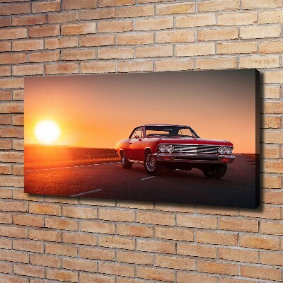 Foto canvas Rode auto