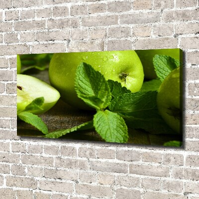 Foto canvas Groene appels