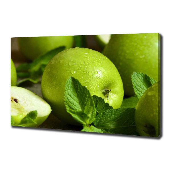 Foto canvas Groene appels