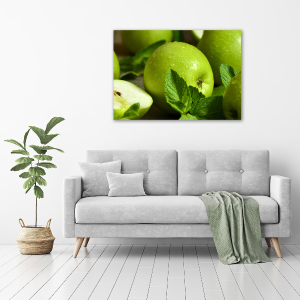 Foto canvas Groene appels