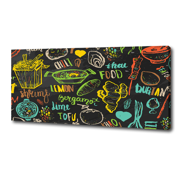 Foto op canvas Thais eten