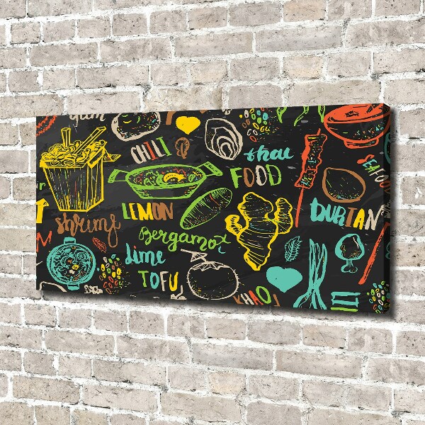 Foto op canvas Thais eten