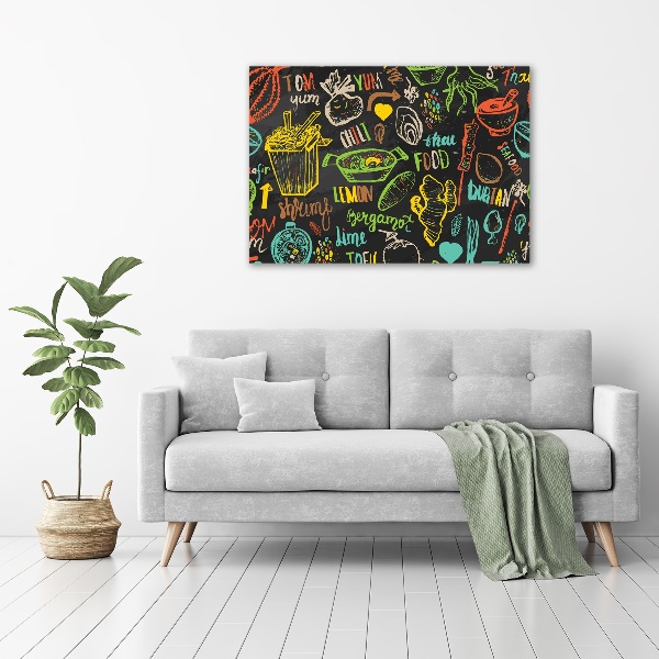 Foto op canvas Thais eten