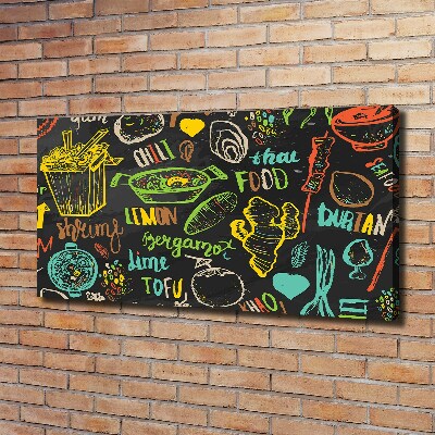 Foto op canvas Thais eten