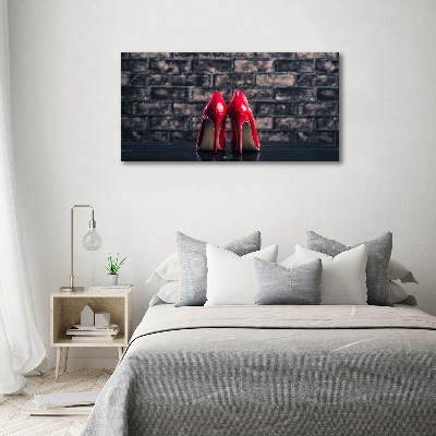 Foto op canvas Rode hoge hakken