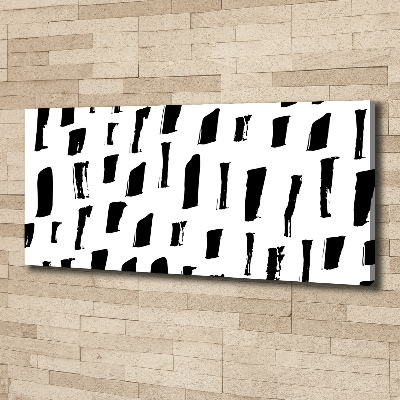 Foto canvas Zwart-witte vlekken