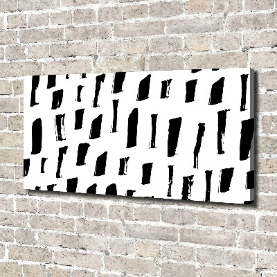 Foto canvas Zwart-witte vlekken