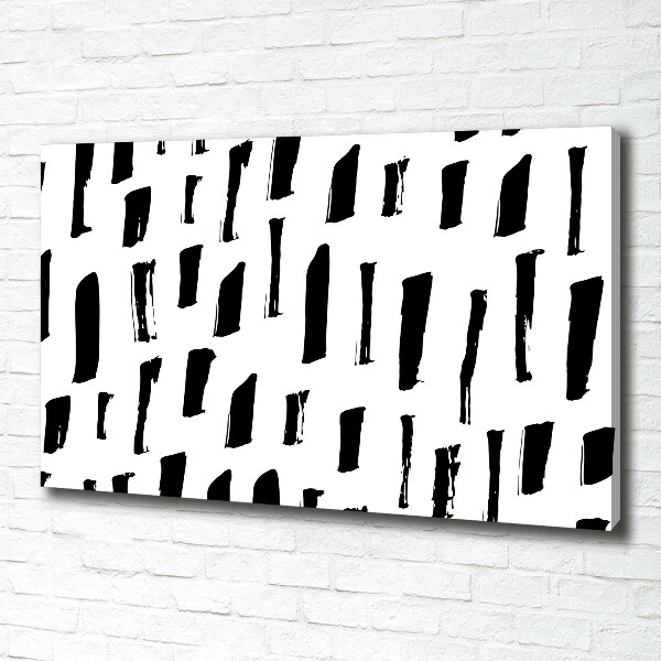 Foto canvas Zwart-witte vlekken