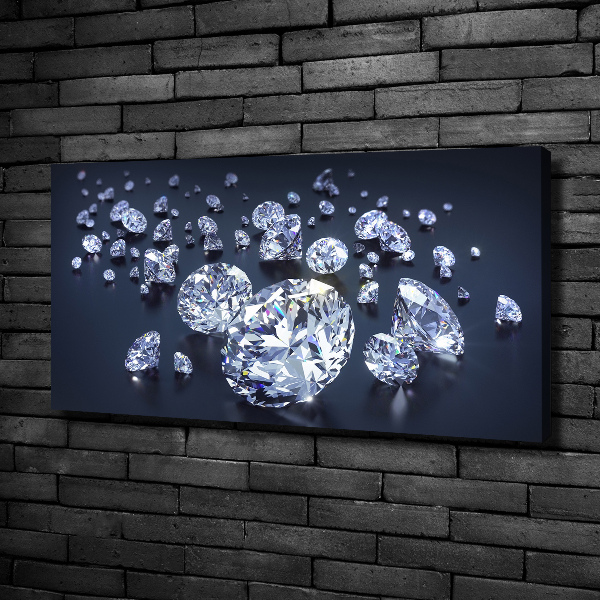 Canvas foto Diamanten