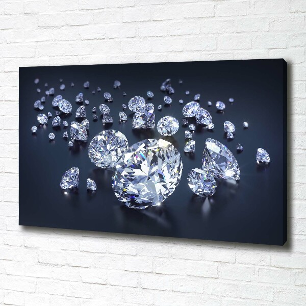 Canvas foto Diamanten