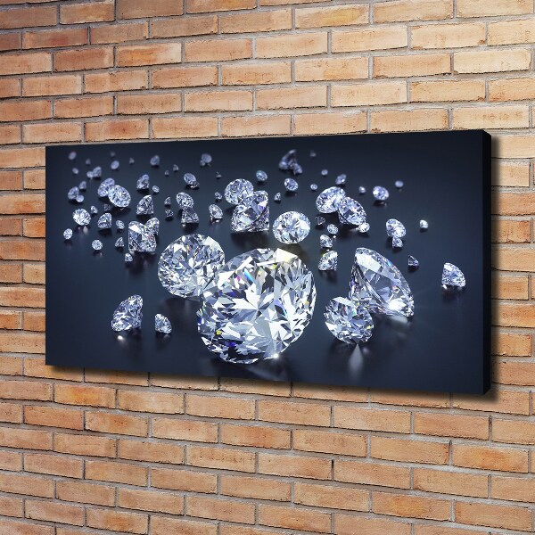 Canvas foto Diamanten