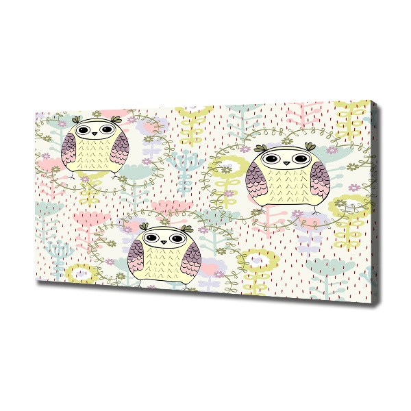 Foto canvas Uilen