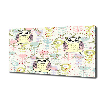 Nowoczesny obraz na płótnie zdjęcie Sowy