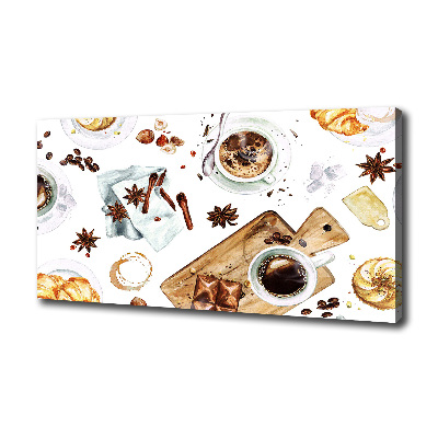 Canvas foto Ochtendkoffie