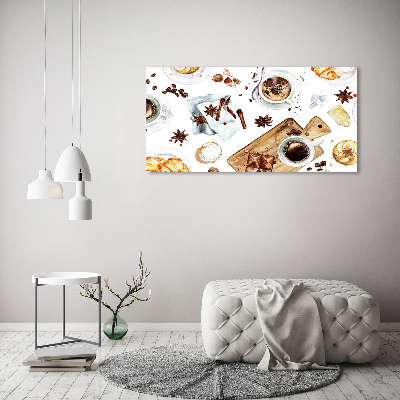 Canvas foto Ochtendkoffie