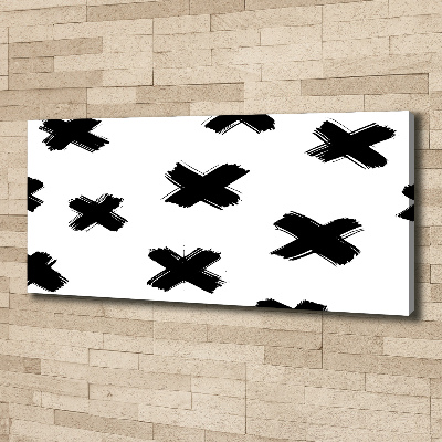 Canvas foto Zwart-witte vlekken