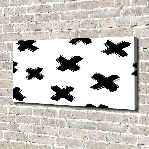 Canvas foto Zwart-witte vlekken