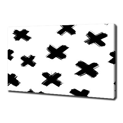 Canvas foto Zwart-witte vlekken