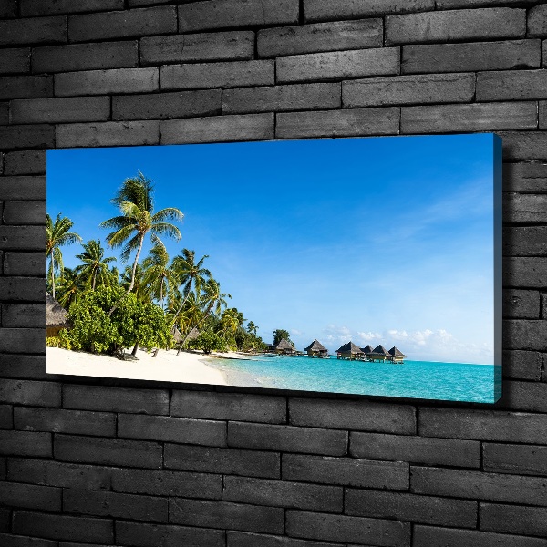 Canvas schilderij Caribisch strand