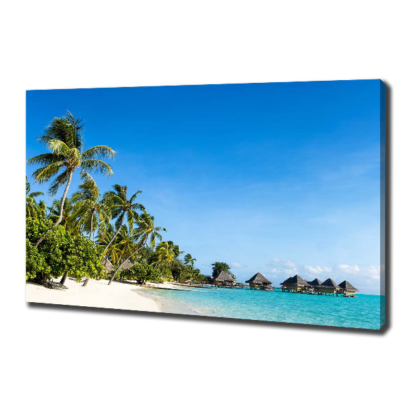 Canvas schilderij Caribisch strand