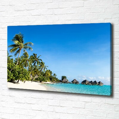 Canvas schilderij Caribisch strand