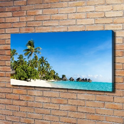 Canvas schilderij Caribisch strand