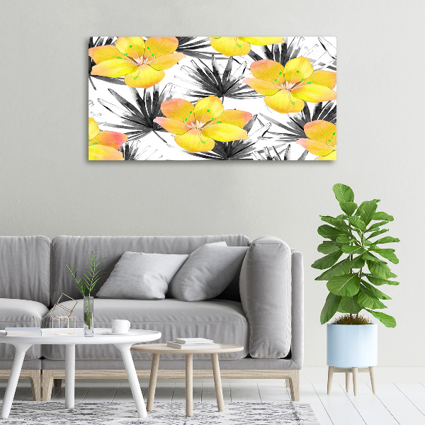 Foto op canvas Tropische bloemen