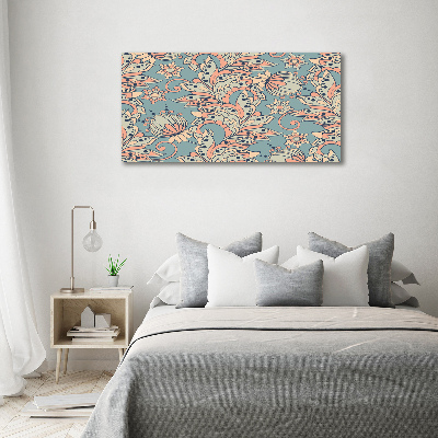 Canvas foto Etnische bloemen