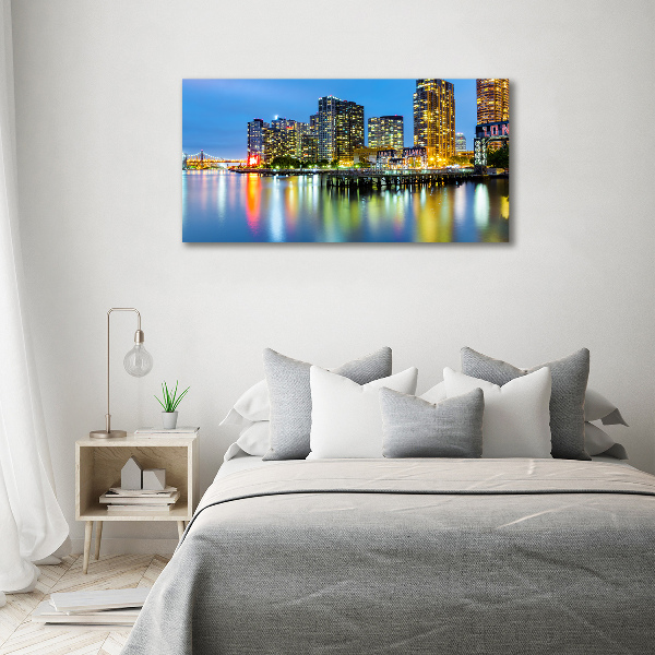 Foto canvas New York 's nachts