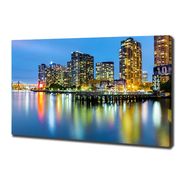 Foto canvas New York 's nachts
