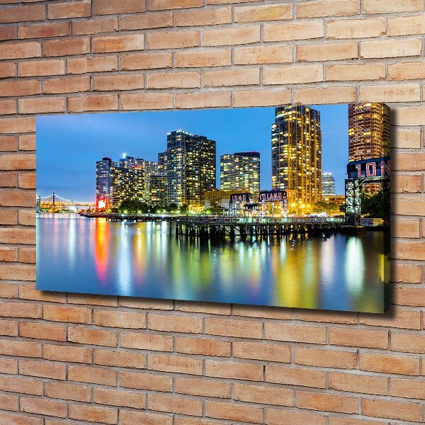 Foto canvas New York 's nachts
