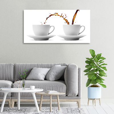 Schilderij op canvas Koffie ingeschonken