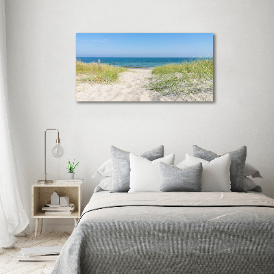 Schilderij op canvas duinen aan zee