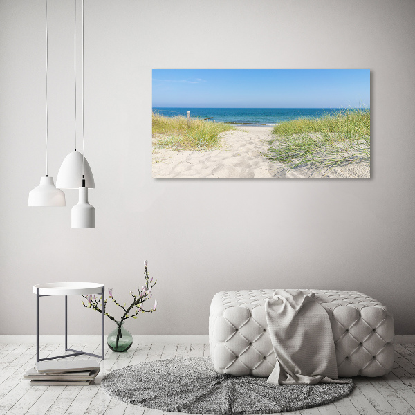 Schilderij op canvas duinen aan zee