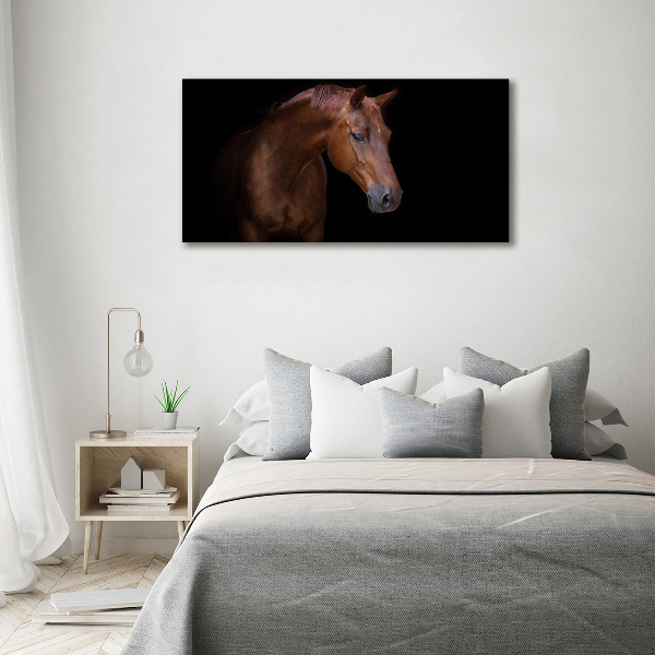 Schilderij op canvas Bruin paard