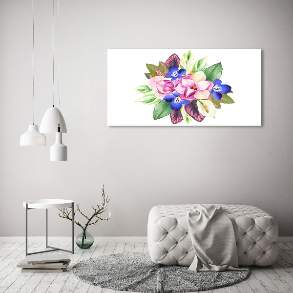 Foto op canvas Een boeket bloemen
