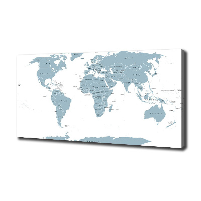 Schilderij op canvas Politieke kaart