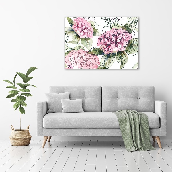 Canvas foto Hortensia