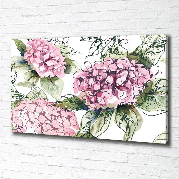 Canvas foto Hortensia