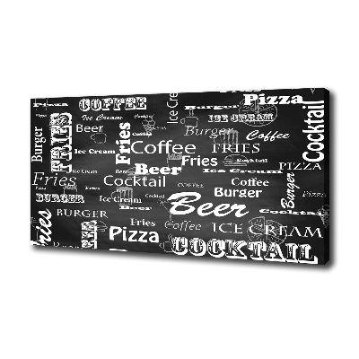 Foto canvas Restaurantmenu