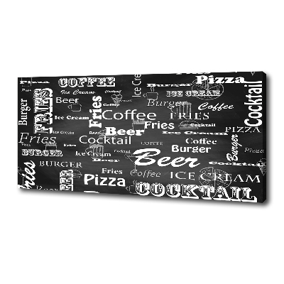 Foto canvas Restaurantmenu