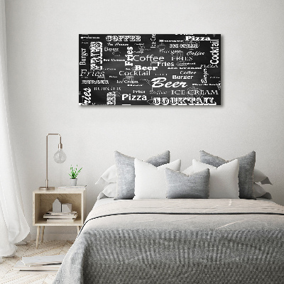 Foto canvas Restaurantmenu