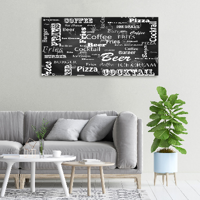 Foto canvas Restaurantmenu