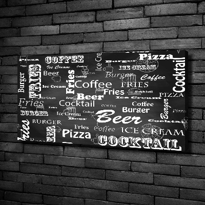 Foto canvas Restaurantmenu