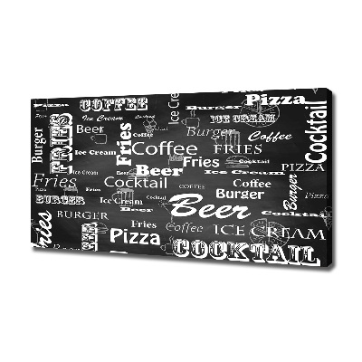 Foto obraz na płótnie Menu w restauracji