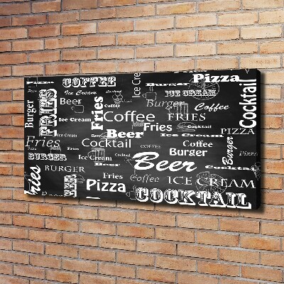 Foto obraz na płótnie Menu w restauracji