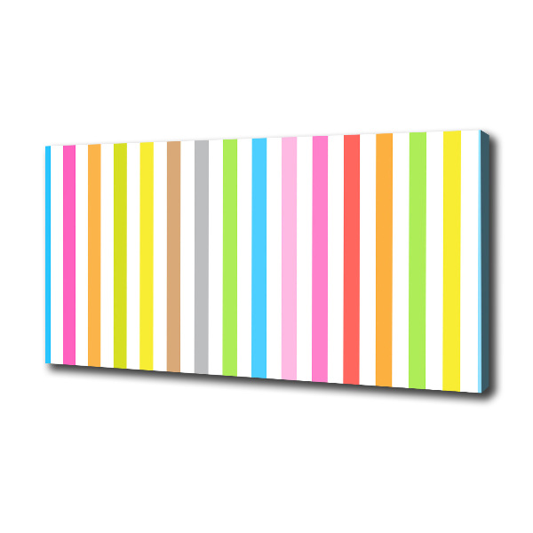Foto op canvas Kleurrijke strepen