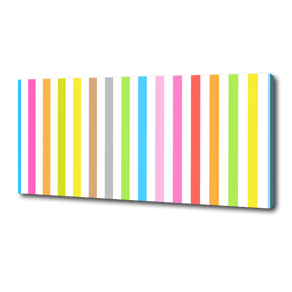 Foto op canvas Kleurrijke strepen