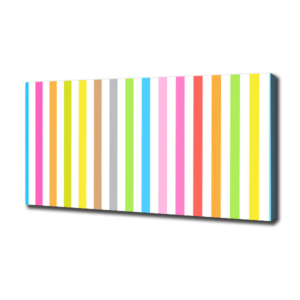 Foto op canvas Kleurrijke strepen